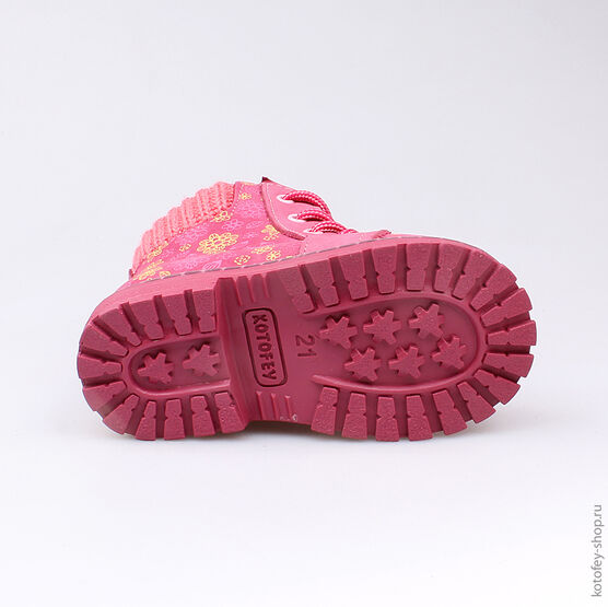 152145-34 Ботинки для девочки розовый фото №3