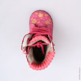 152145-34 Ботинки для девочки розовый фото №4