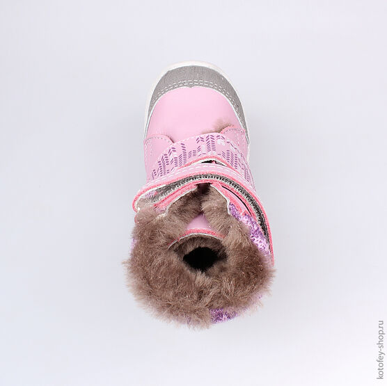 152156-51 Сапожки для девочки сир-сер фото №4