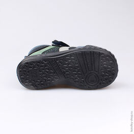 152162-31 Ботинки для мальчики син-зел фото №3