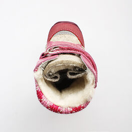 157001-43 Валенки для девочки сер-роз-бор фото №4