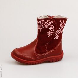 162030-33 Сапожки для девочки бордовый