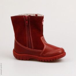 162030-33 Сапожки для девочки бордовый фото №2