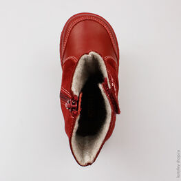 162030-33 Сапожки для девочки бордовый фото №4