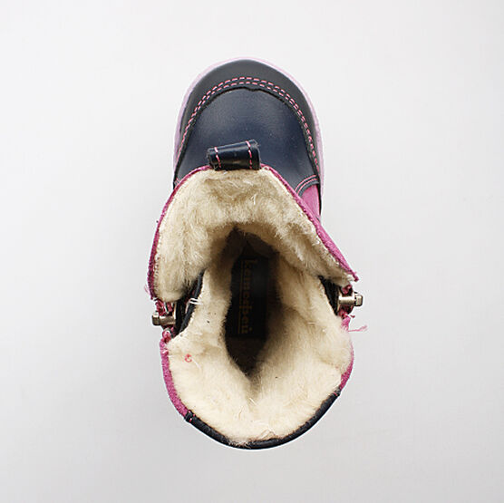 162036-42 Сапожки для девочки син-роз фото №4