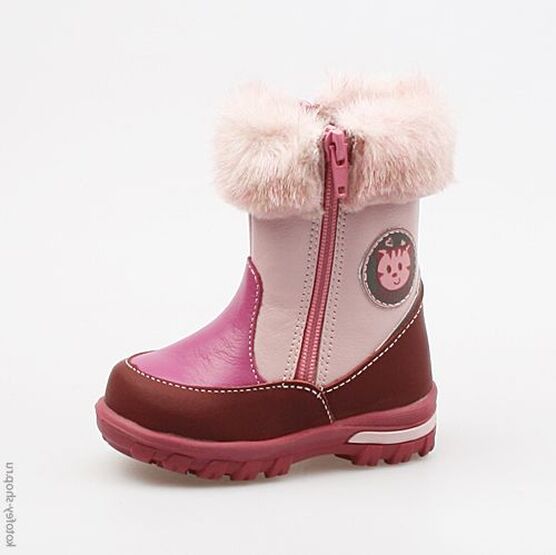 162039-52 Сапожки для девочки бор-роз