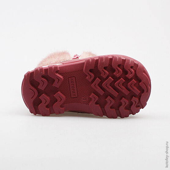 162039-52 Сапожки для девочки бор-роз фото №3