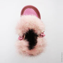 162039-52 Сапожки для девочки бор-роз фото №4