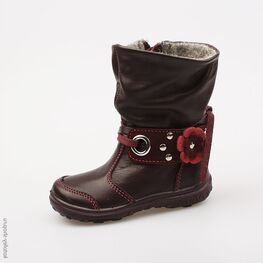 162040-31 Сапожки для девочки бордовый
