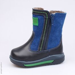 162046-51 Сапожки для мальчики светло-синий