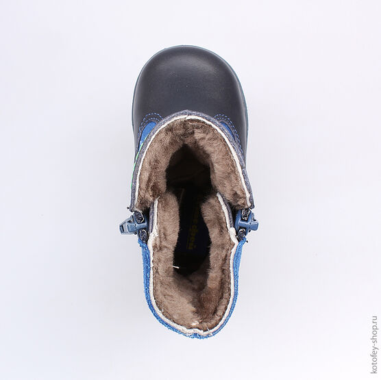 162046-51 Сапожки для мальчики светло-синий фото №4