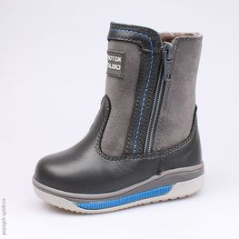 162046-52 Сапожки для мальчики серый