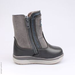 162046-52 Сапожки для мальчики серый фото №2