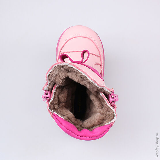162048-51 Сапожки для девочки розовый фото №4