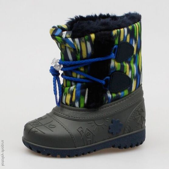 164031-41 Сноубутсы для мальчики син-сер
