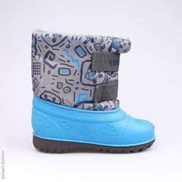 164047-41 Сноубутсы для мальчики сер-гол фото №2