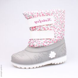 164050-41 Сноубутсы для девочки сер-бел