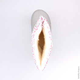 164050-41 Сноубутсы для девочки сер-бел фото №4