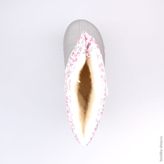 164050-41 Сноубутсы для девочки сер-бел фото №4