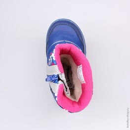 164901-41 Мембранные сапожки для девочки светло-синий фото №4