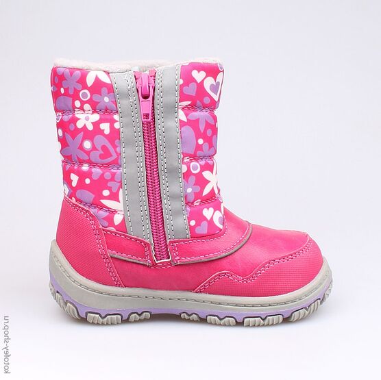 164901-42 Мембранные сапожки для девочки фук-сир фото №2