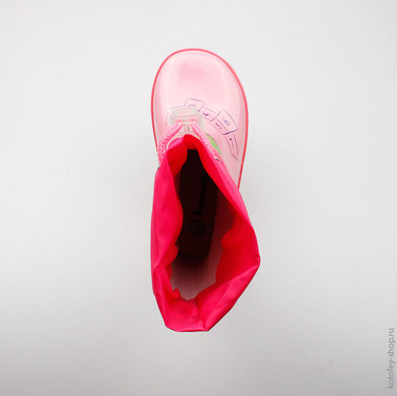 166047-11 Резиновые сапоги для девочки розовый фото №4