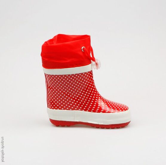 166048-11 Резиновые сапоги для девочки красный фото №2