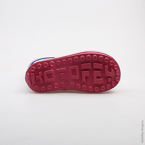 166054-11 Резиновые сапоги для девочки син-роз фото №3