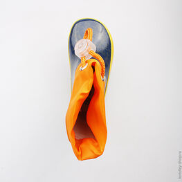 166055-11 Резиновые сапоги для мальчики син-ора фото №4