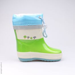 166059-11 Резиновые сапоги для мальчики бел-сал-гол фото №2