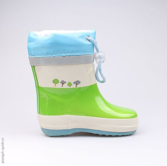 166059-11 Резиновые сапоги для мальчики бел-сал-гол фото №2