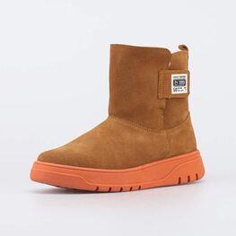 762243-42 Зимние сапожки-угги подростковые для девочки горчичный