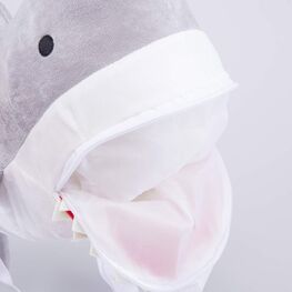 02710321-40 Плюшевый рюкзак-игрушка Акула для мальчики серый фото №4