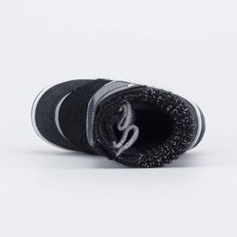 157005-46 Валенки на липучках Звездочка черный для девочки черный фото №4