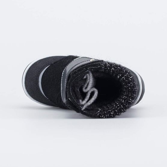 157005-46 Валенки на липучках Звездочка черный для девочки черный фото №4