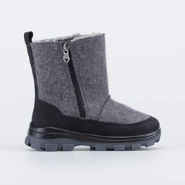 267069-42 Детские валенки Надписи для мальчики серый фото №2