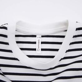 07702030-40 Лонгслив детский бежевый + черный для мальчики бежевый + черный фото №3