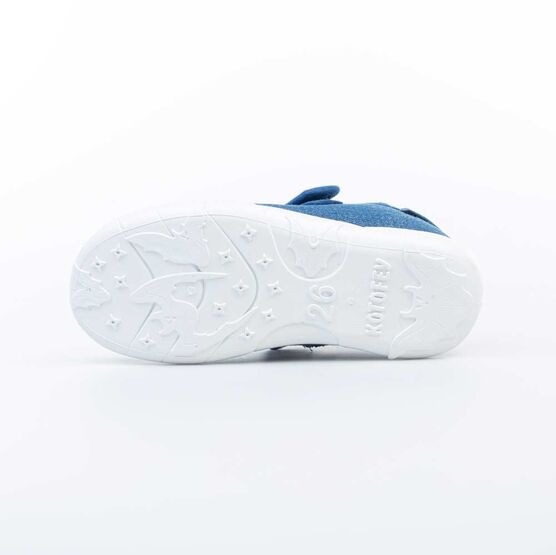 431158-14 Текстильная обувь для девочки голубой фото №3