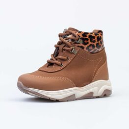 352282-34 Ботинки для девочки коричневый