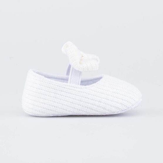 001114-11 Пинетки для девочки белый фото №2
