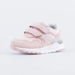 144206-72 Кроссовки со вставками из натурального велюра для девочки розовый