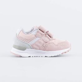 144206-72 Кроссовки со вставками из натурального велюра для девочки розовый фото №2