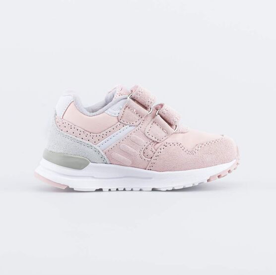 144206-72 Кроссовки со вставками из натурального велюра для девочки розовый фото №2