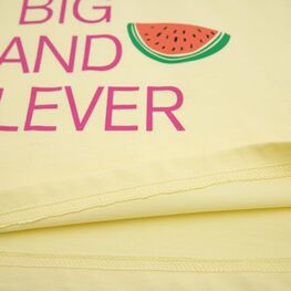 07802085-40 Яркая футболка с принтом для девочки для девочки желтый фото №4