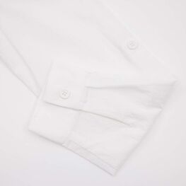 07803003-40 Белая рубашка с завязками на лето для девочки белый фото №4