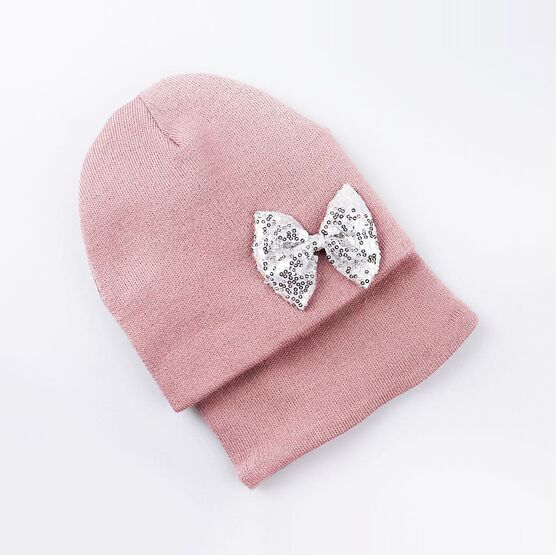 07811160-40 Шапка+снуд для девочки, 100% акрил, светло-розовый для девочки светло-розовый