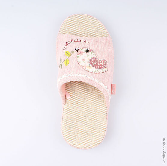 531062-11 Тапочки для девочки розовый фото №4