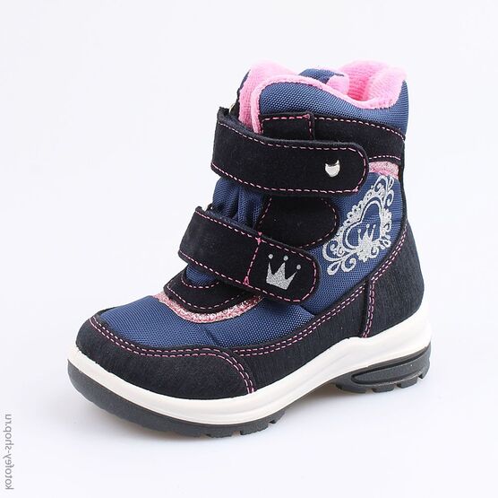 254962-41 Мембранные ботинки для девочки светло-синий