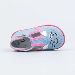 031076-21 Туфли для девочки гол-роз фото №4