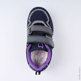 344218-71 Кроссовки с LED-подсветкой на подошве для девочки светло-синий фото №4